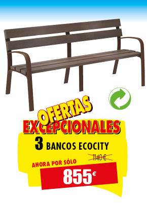 3 BANCOS PARA ESPACIOS PUBLICOS ECOCITY