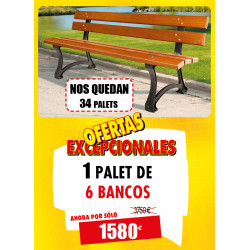 6 BANCOS PARA PARQUES MALU
