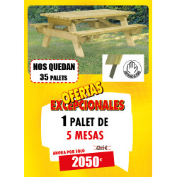 5 MESAS DE MADERA CANADÁ