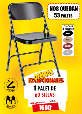 60 SILLAS METÁLICAS
