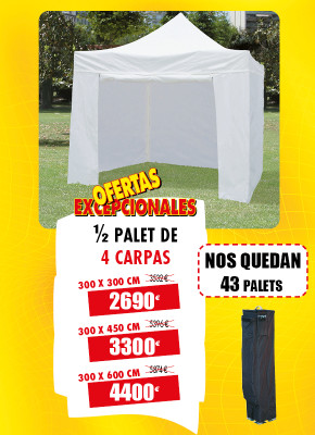 4 CARPAS PLEGABLES FIESTA PRECIO DE CHOQUE