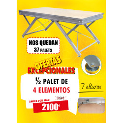 4 PODIOS ALTURA REGULABLE