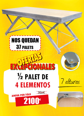 4 PODIOS ALTURA REGULABLE