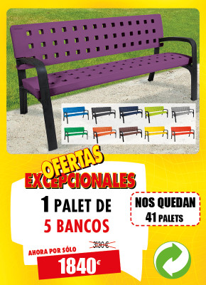 5 BANCOS PARA PLAZAS TOSCANA