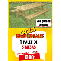 5 MESAS DE PICNIC CANADÁ ECO