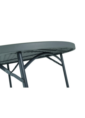 MESA POLIETILENO REDONDA GAMA GRIS