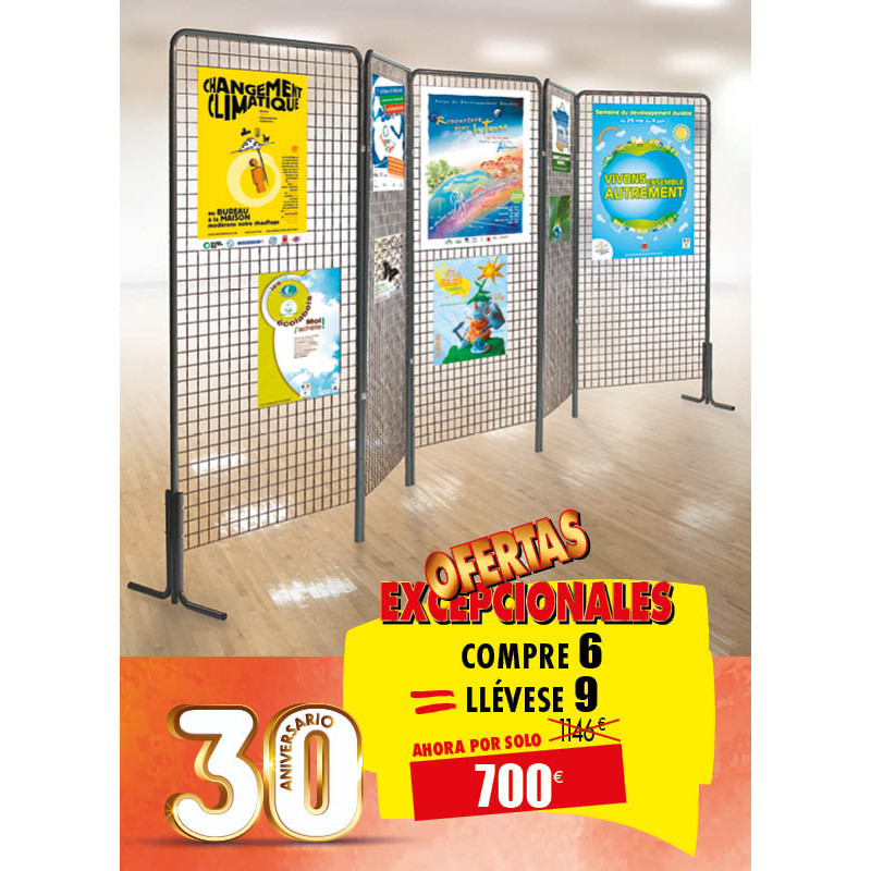 COMPRE 6 REJILLAS DE EXPOSICIÓN LLÉVESE 9
