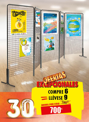 COMPRE 6 REJILLAS DE EXPOSICIÓN LLÉVESE 9