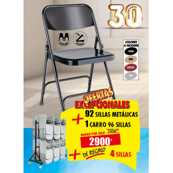 92 SILLAS METÁLICAS + 1...
