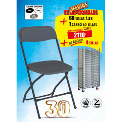 60 SILLAS PLEGABLES ÁLEX +...