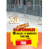 10 VALLAS DE SEGURIDAD 14 BARROTES