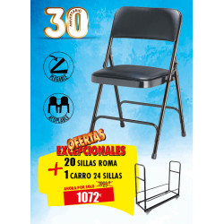 20 SILLAS PLEGABLES ROMA +...