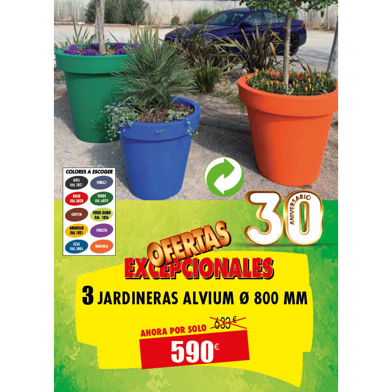 3 JARDINERAS ALVIUM