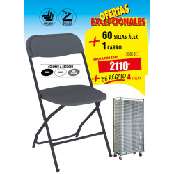 60 SILLAS PLEGABLES ÁLEX +...