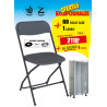 60 SILLAS PLEGABLES ÁLEX + 1 CARRO + DE REGALO 4 SILLAS