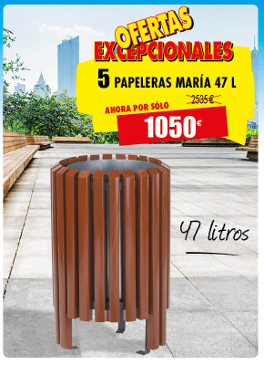 5 PAPELERAS PARQUE MARÍA