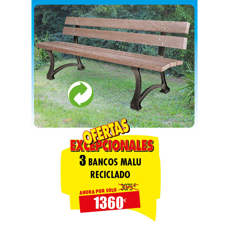 3 BANCOS URBANO RECICLADO
