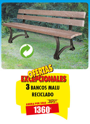 3 BANCOS URBANO RECICLADO