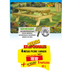 4 MESAS DE MADERA CANADÁ +...