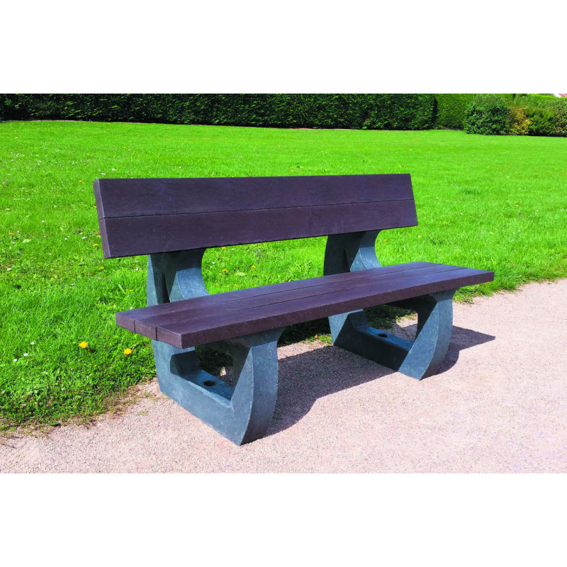 BANCO Y BANQUETA PARA JARDINES PARC ECO
