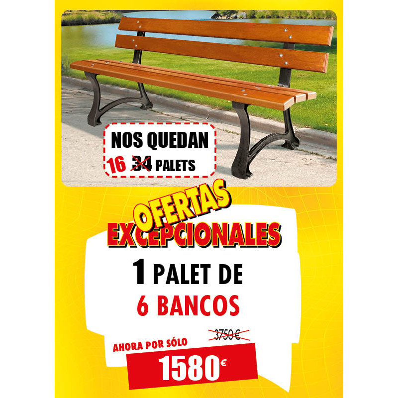 6 BANCOS PARA PARQUES MALU