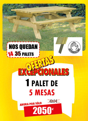 5 MESAS DE MADERA CANADÁ
