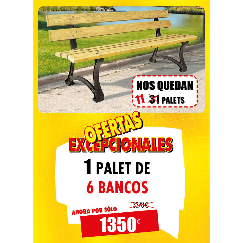 6 BANCOS EXTERIOR MALU DE PINO