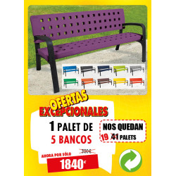 5 BANCOS PARA PLAZAS TOSCANA