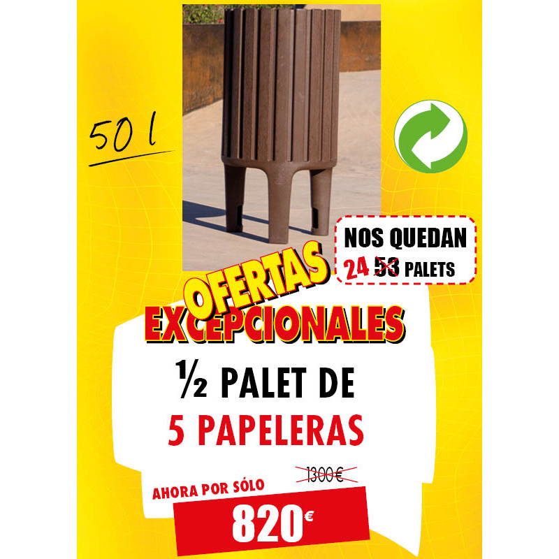 5 PAPELERAS URBANAS ECOCITY