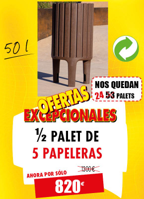 5 PAPELERAS URBANAS ECOCITY