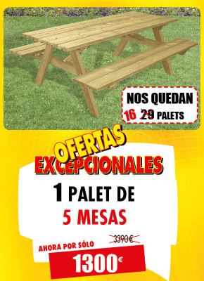 5 MESAS DE PICNIC CANADÁ ECO