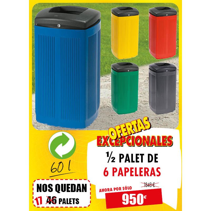 6 PAPELERAS URBANAS TOSCANA