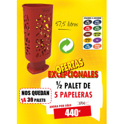 5 PAPELERAS DE CALLE SCUDERIA