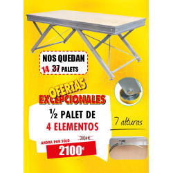 4 PODIOS ALTURA REGULABLE