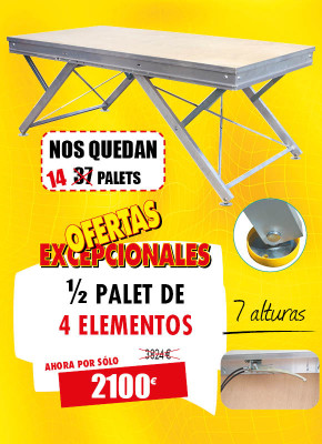 4 PODIOS ALTURA REGULABLE