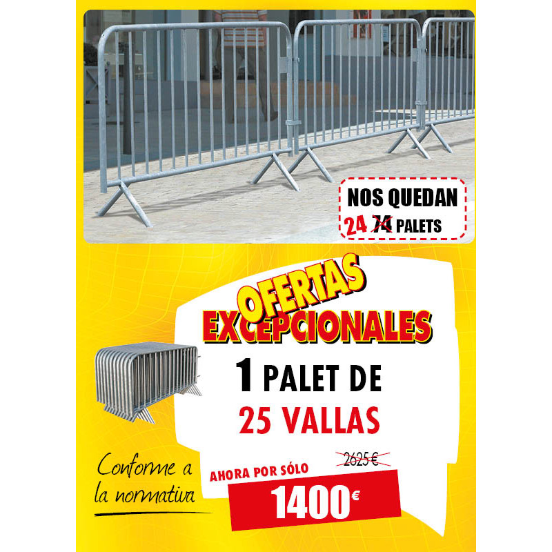 25 VALLAS DE SEGURIDAD 14 BARROTES