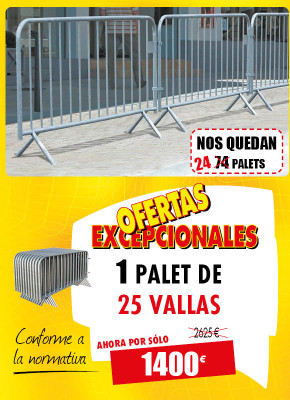 25 VALLAS DE SEGURIDAD 14 BARROTES