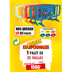 20 VALLAS DE SEGURIDAD DE...