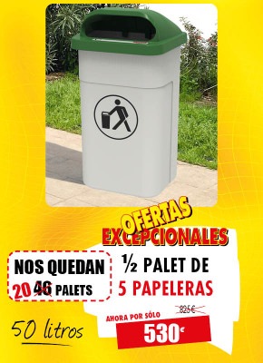 5 PAPELERAS DE CALLE URBAN