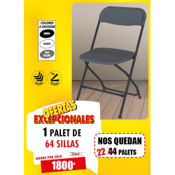 64 SILLAS PLEGABLES ÁLEX