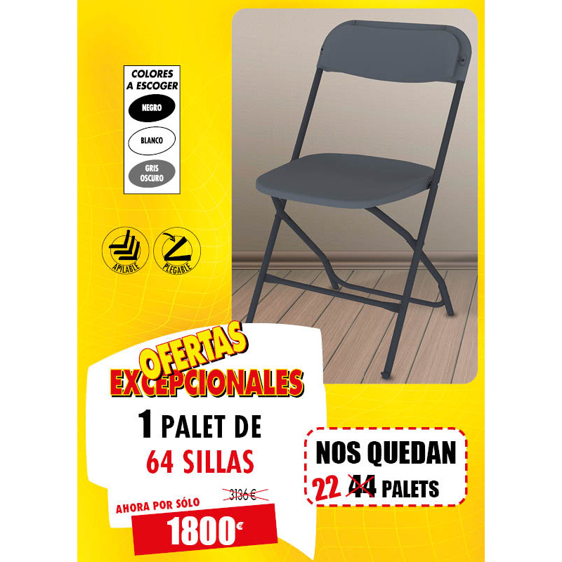 64 SILLAS PLEGABLES ÁLEX