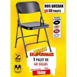 60 SILLAS METÁLICAS PLEGABLES
