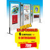 6 REJILLAS DE EXPOSICIÓN COMPRADAS, 9 ENTREGADAS