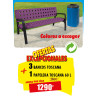 3 BANCOS PARA PLAZAS + 1 PAPELERA TOSCANA
