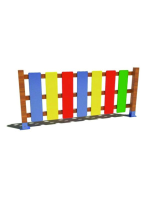 VALLA MULTICOLOR DE MADERA