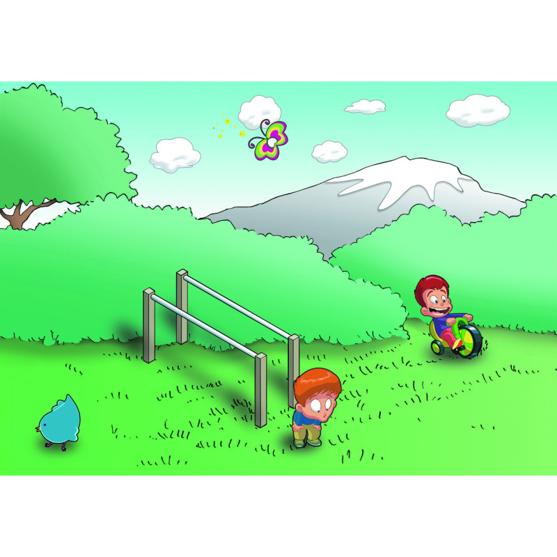 CIRCUITO BIOSALUDABLE PARA NIÑOS - BARRAS PARALELAS