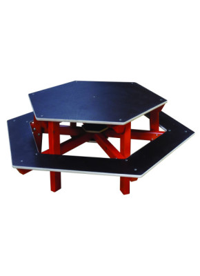 MESA PICNIC PARA NIÑOS HEXAGONAL 6 ASIENTOS