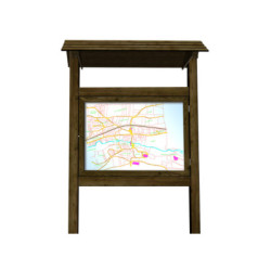 PANEL DE MADERA INFORMATIVO