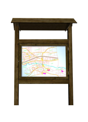 PANEL DE MADERA INFORMATIVO