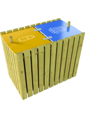 PAPELERA DE RECICLAJE ECOLÓGICA DÚO